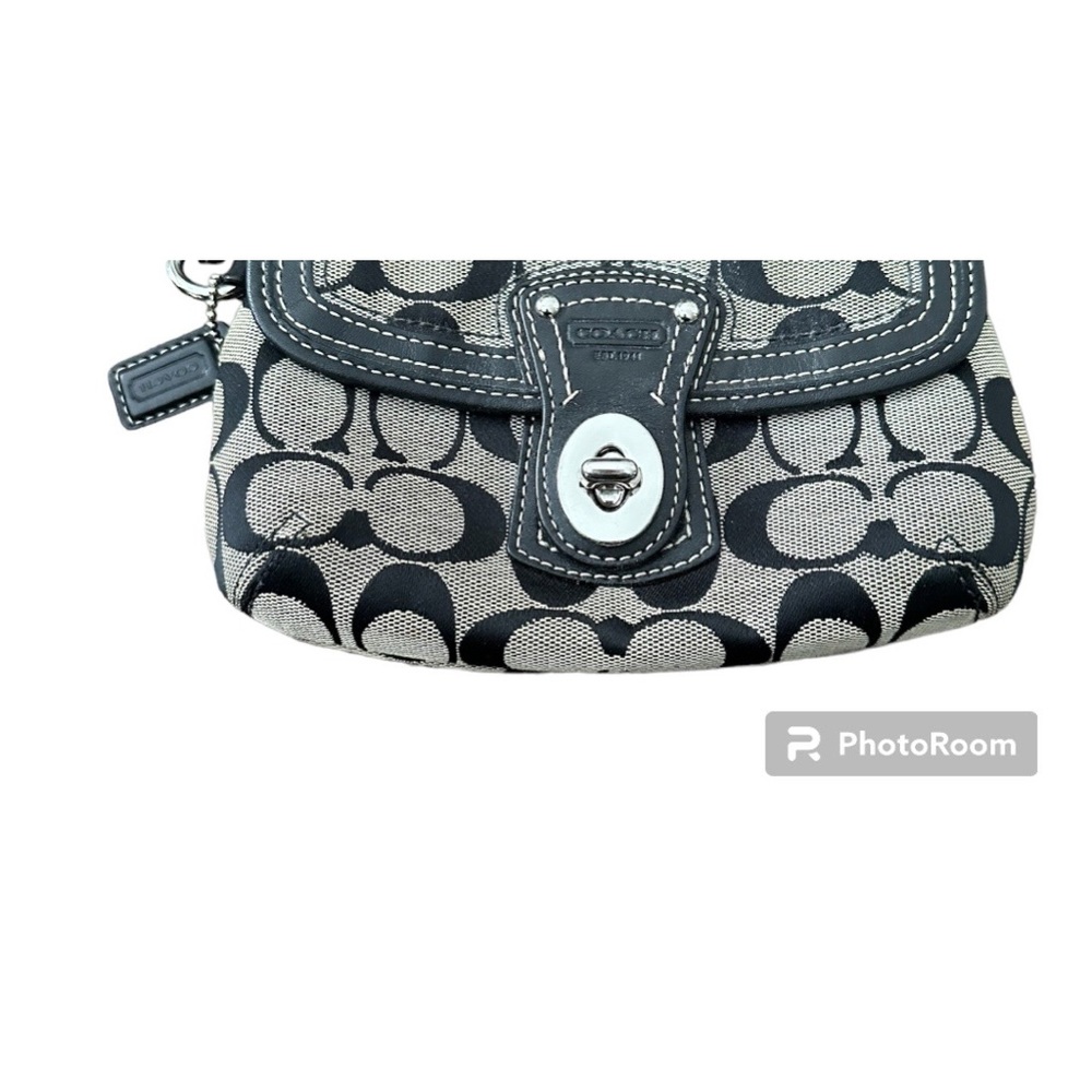Coach vintage wristlet black/grey